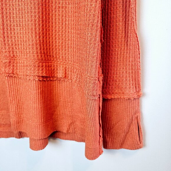 We the Free, Free People, North Shore Thermal Tunic Top, Coral, S - Picture 6 of 9